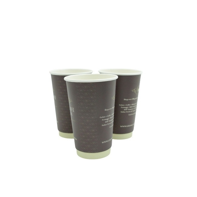 Kraft Custom Paper Coffee Cups Recyclable For Party Picnic Travel