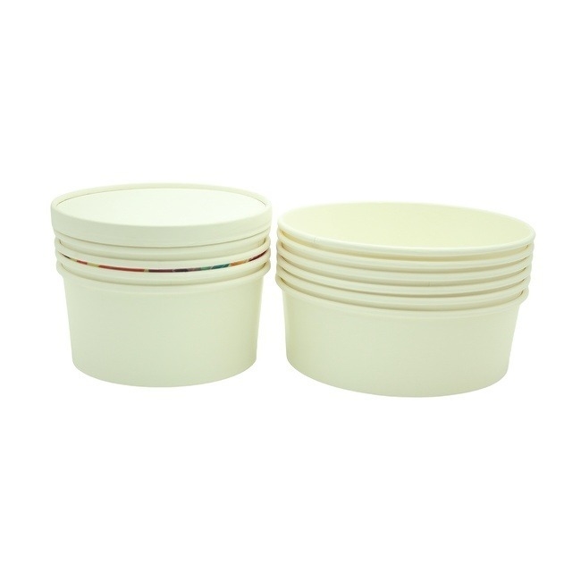 65OZ 2000ml Disposable Bowls For Hot Food Compostable Paper Bowls