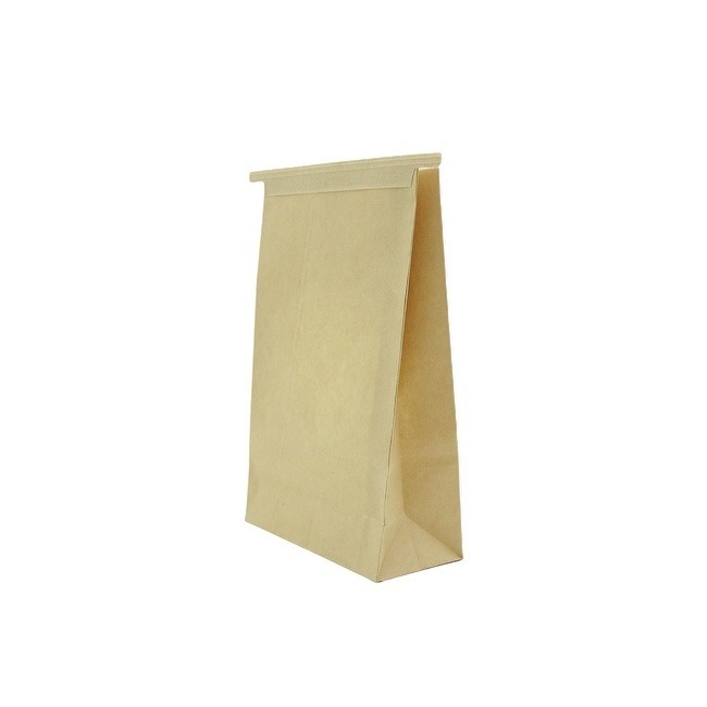 Kraft Safe Paper Bakery Bags For Bread PE Coated Greaseproof