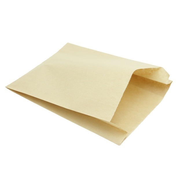 Unbleached Small Kraft Baguette Bags For Baked Snacks Pastry Bread 4.7x6.3 Inch