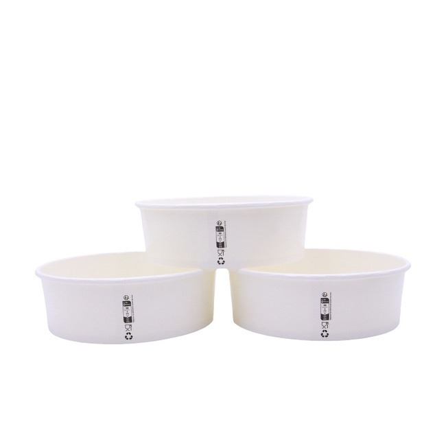Customized 8oz Kraft Soup Containers Disposable Soup Cups With Lids