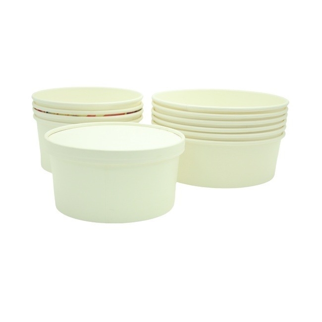 12oz Custom Paper Soup Cups Disposable For Restaurant Bakery
