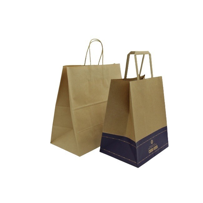 Customized OEM Kraft Paper Gift Bags with Handles Brown Gift Bags Bulk Medium Size Small Business Bags Party Bags Retail Kraft Shopping Bags