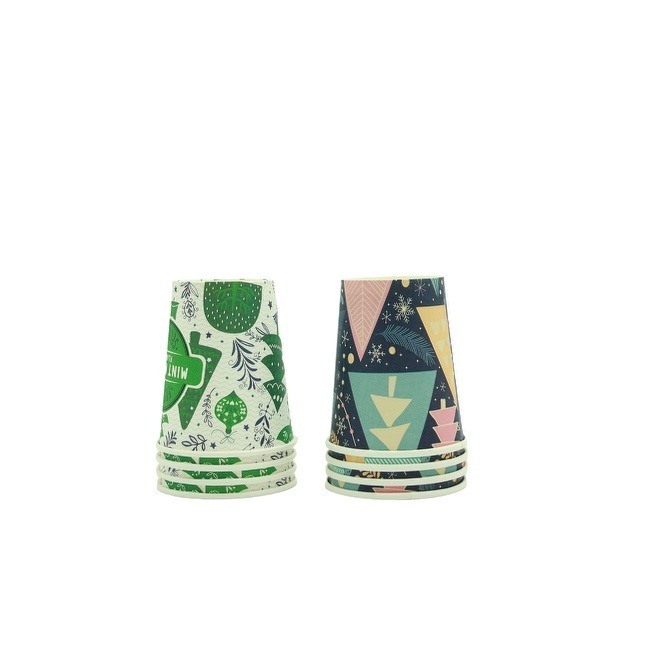  Colorful Disposable Mouthwash Cups, Small Disposable Cups, Mini Paper Cups for Parties, Picnics, Barbecues, Travel and Events