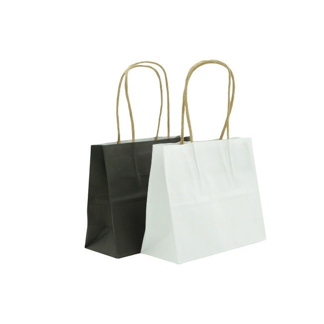 OEM Customized Gift Bags 8x4.25x10.5 Brown Paper Gift Bags with Handles Bulk for Wedding, Party Favor, Grocery, Shopping, Retail, Merchandise Medium Kraft Paper Sacks
