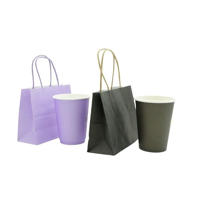 Multiple Uses Customized Size Paper Bags with Handles Bulk 8.26