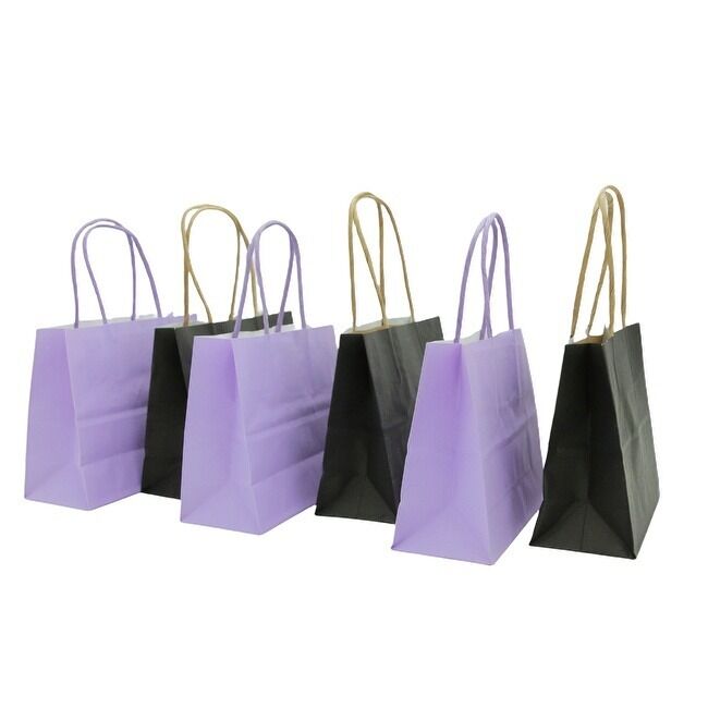Multiple Uses Customized Size Paper Bags with Handles Bulk 8.26"×6"×3.15" Small Gift Bags  