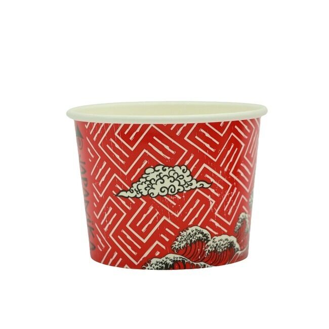 9-Ounce 270ml Party Supplies Treat Cups for Sundae Frozen Yogurt Soup Disposable Dessert Bowls for Hot or Cold Food 