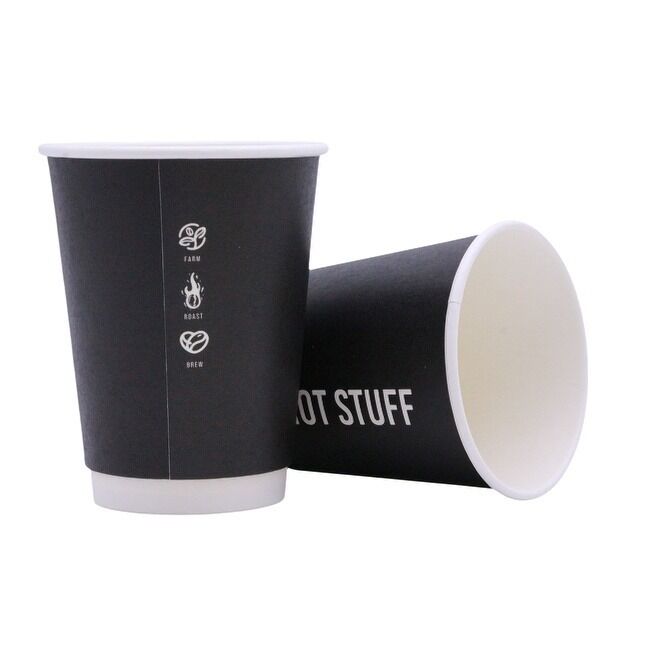 16 Oz Disposable Paper Coffee Cups Cups for Hot or Cold Beverage 
