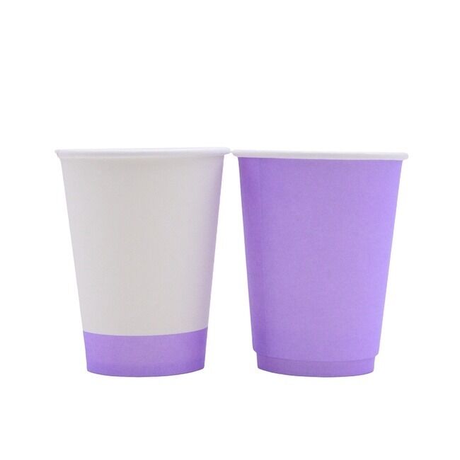 12 oz Disposable Paper Coffee Cups White Hot to Go Cups for Hot Coffee Hot Liquid Chocolate Juice Hot Beverage Drinkings