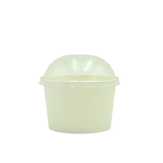 4 oz 120ml Paper Ice Cream Cups with Lids Frozen Yogurt Cups Dessert Bowls