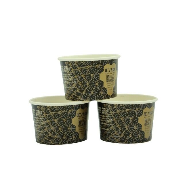 Customized 9Oz Disposable Dessert Bowls for Sundae Frozen Yogurt Soup Hot and Cold Food