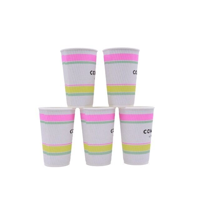 Bulk Disposable Paper Coffee Cups Hot Drinking Cups for Hot Coffee Hot Liquid for Cafes Bistros