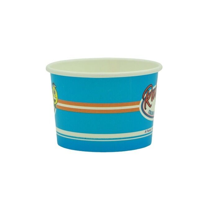 Disposable Dessert Paper Bowls 8 Ounce for Hot or Cold Food Sundae Frozen Yogurt Soup