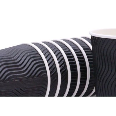 Gobelets jetables isolés pour boissons chaudes Gobelets à paroi ondulée pour boissons froides