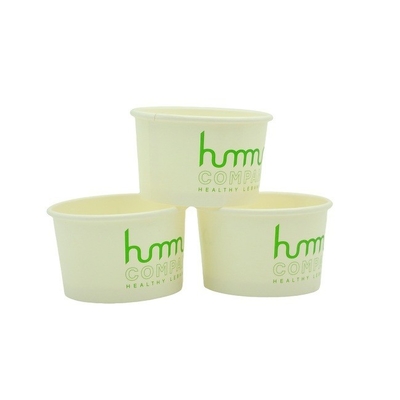 3 oz de tasses en papier de crème glacée étanches à l'eau