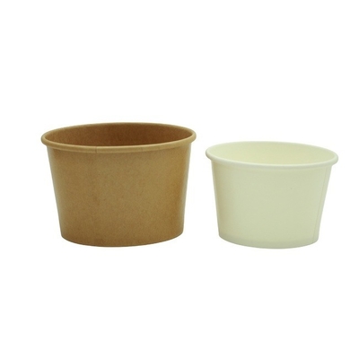 Kontainer Soup Kraft Paper 100ml-1200ml Untuk Dessert Yogurt Es Krim