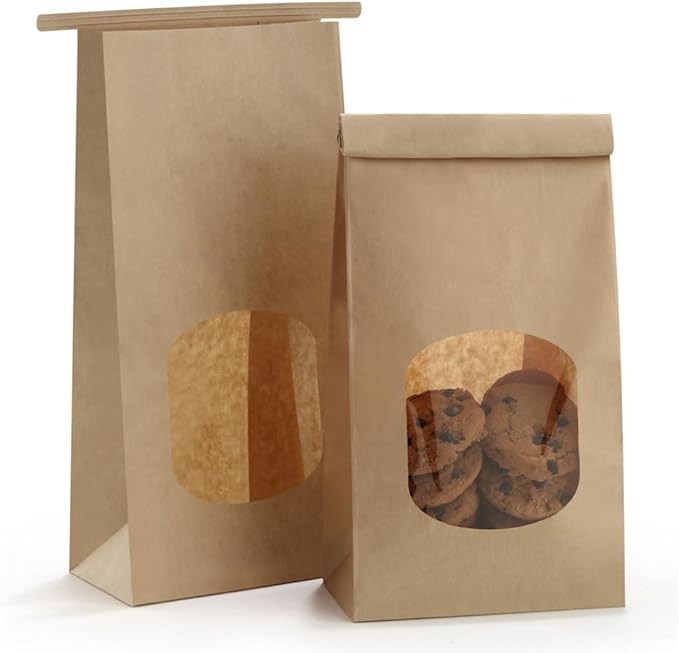 Durable Kraft Paper Bag For Bakery Bread Sandwich Bag Customized