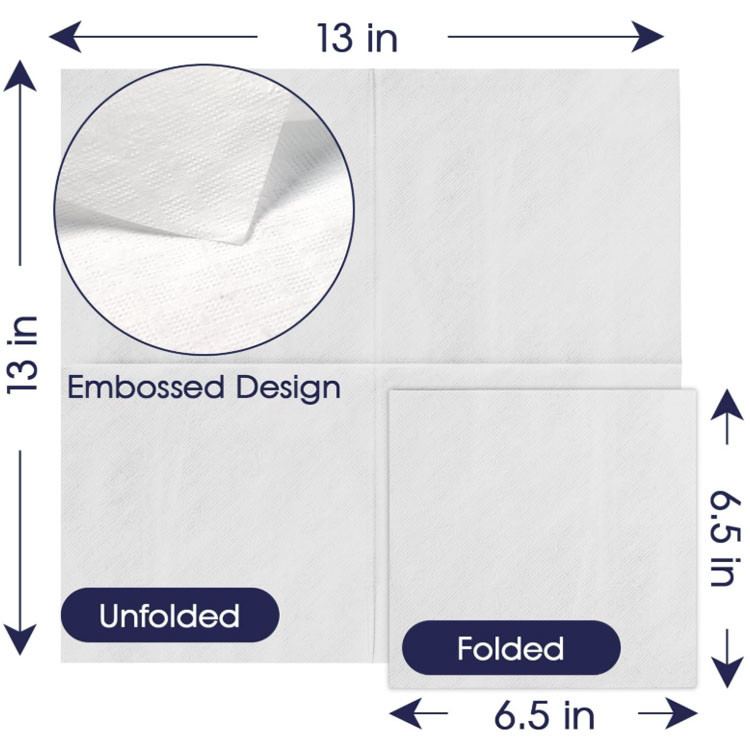 Soft Versatile Custom Printed Cocktail Napkins Printed Dinner Napkins 23cm 24cm 25cm 28cm