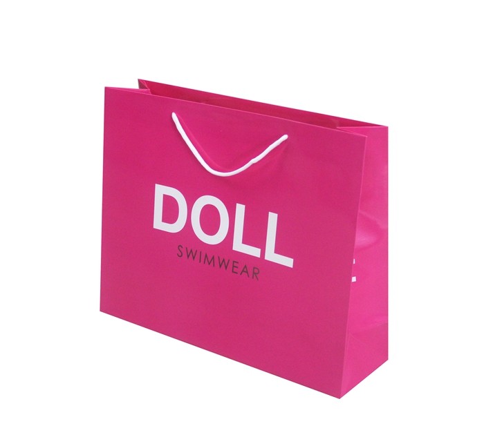 Customized Brown Paper Carrier Bags Craft Grocery Paper Bag With Handle