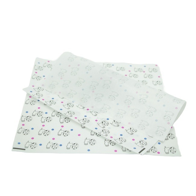 Food Grade Biodegradable Printed Deli Paper Grease Resistant Sandwich Wrap