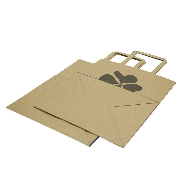 Customized OEM Kraft Paper Gift Bags with Handles Brown Gift Bags Bulk Medium Size Small Business Bags Party Bags Retail Kraft Shopping Bags