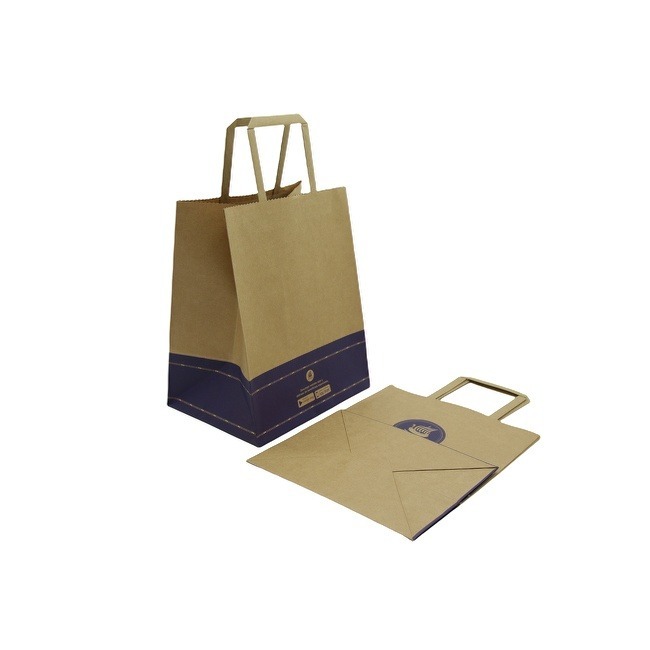 Customized OEM Kraft Paper Gift Bags with Handles Brown Gift Bags Bulk Medium Size Small Business Bags Party Bags Retail Kraft Shopping Bags