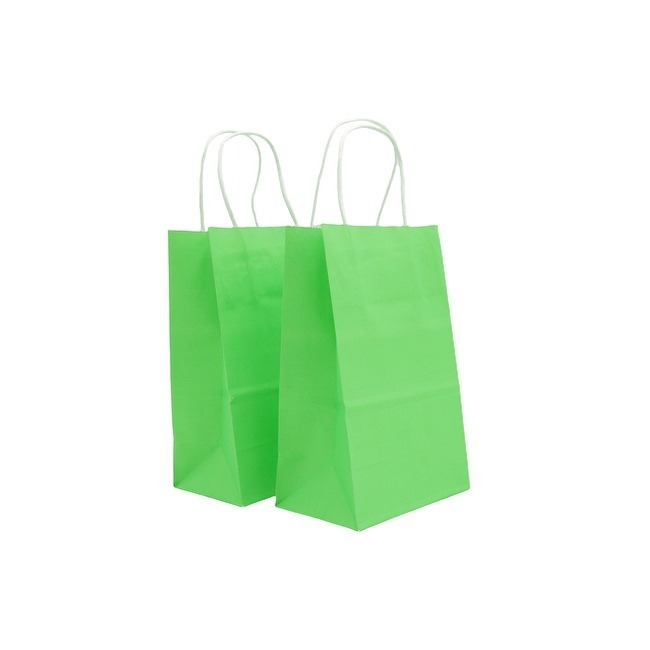 Customized Colorful Kraft Paper Gift Bags with Handles Gift Bags Bulk Medium Size Small Business Bags for Party