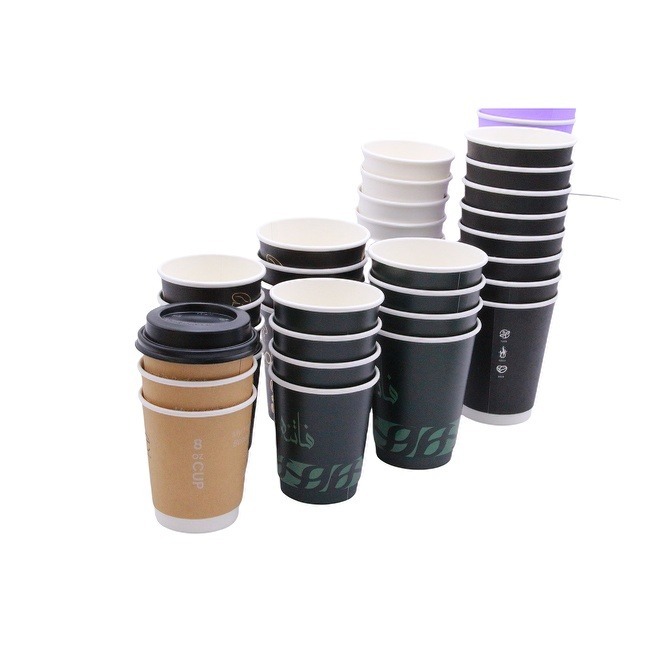 Customized Disposable 10OZ Insulated Leakproof Paper Cups for Hot or Cold Drinks for Cafe