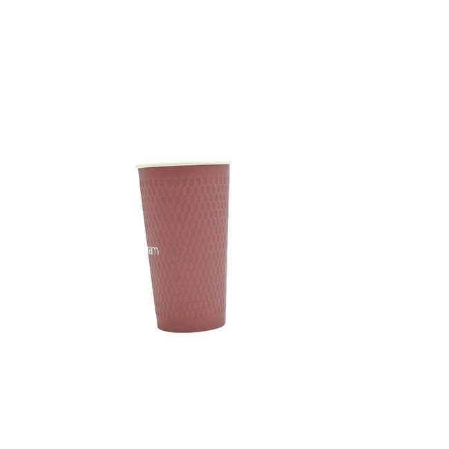 12oz Disposable Customized Paper Coffee Cups for Parties Picnic Cafes Bistros and Events