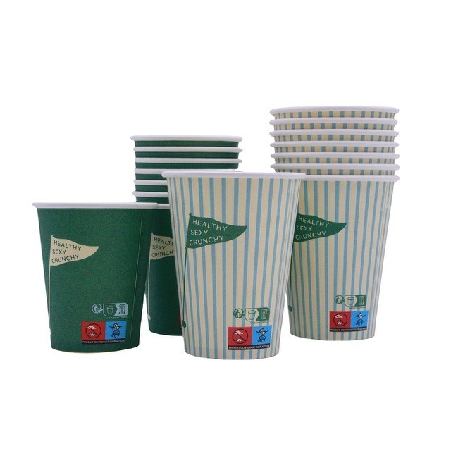 12 oz Disposable Single Wall Paper Coffee Cups with Sleeves To Go Coffee Cups for Home Office Cafes