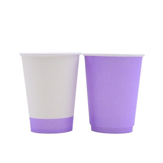 12 oz Disposable Paper Coffee Cups White Hot to Go Cups for Hot Coffee Hot Liquid Chocolate Juice Hot Beverage Drinkings