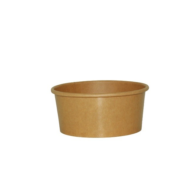 Customized White Brown Paper Soup Containers With Lids Disposable Soup Bowls With Lids