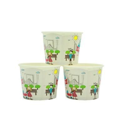 12 Oz Eco-friendly Ice Cream Cups Papel Ice Cream Bowls Com Impressão