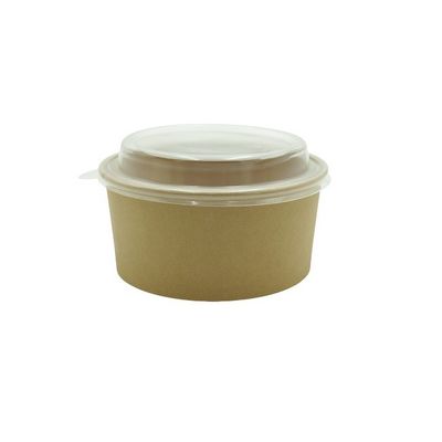 Customized Round Paper Soup Bowls With Lids Eco Friendly Disposable Bowls