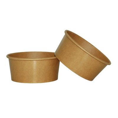 Ciotole di carta Kraft personalizzate OEM da 36 once, ciotole di carta marrone per zuppa, ciotole di carta Kraft per insalata per cucina, feste, ristoranti e campeggio