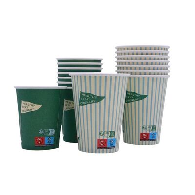 12 oz Disposable Single Wall Paper Coffee Cups with Sleeves To Go Coffee Cups for Home Office Cafes